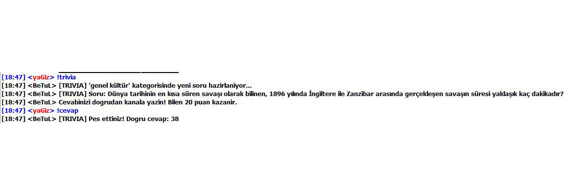 Trivia oyun sistemi