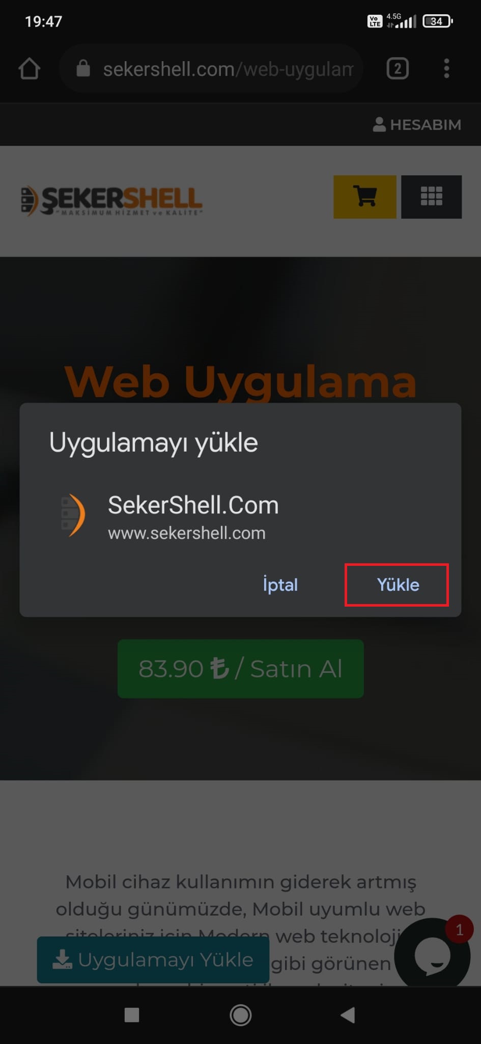 web uygulama