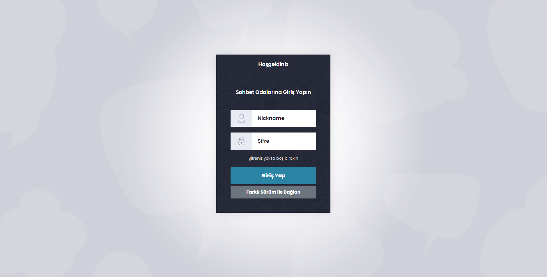 zSohbet Giriş Alanı